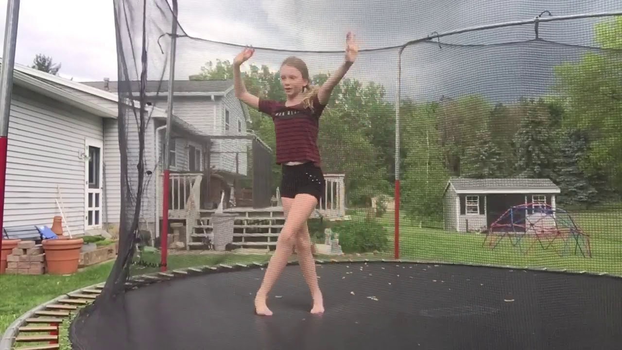 Trampoline trick and I GOT Struck by lightning YouTube