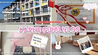 Karne Günü Vlog (8.Sınıf) 💗🥹 Okul Birinciliği 🥇 Lgs 2026/2027