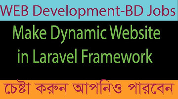 Make Dynamic Website in Laravel Framework