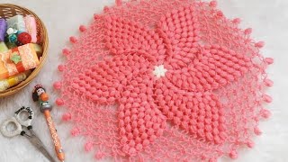 #55 ÖRÜMCEKLİ RÜZGAR GÜLÜ -EASTYCROCHET -NEWCROCHET #KOLAYLİF