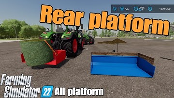 Rear Platform  / FS22 mod for all platforms
