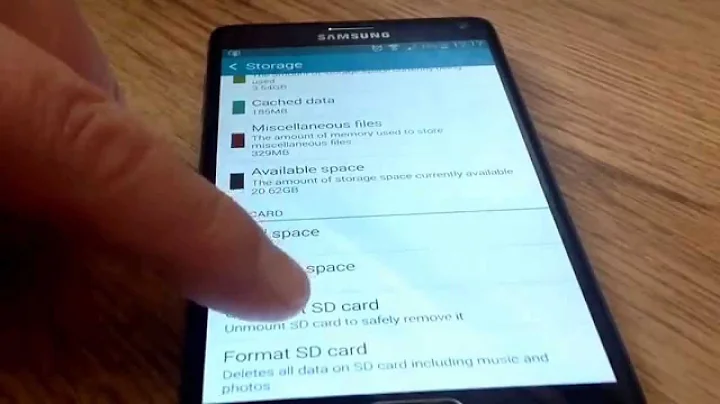 Galaxy Note 4 Tutorials - Mount and unmount a memory card