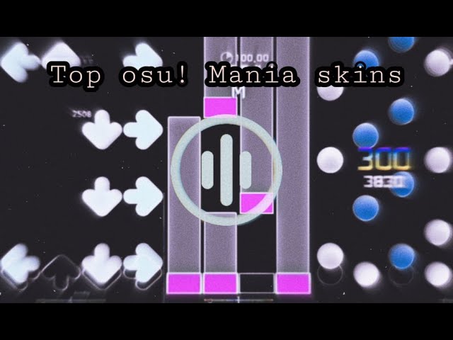 Top 16 Osu Mania Skins I Recommend Circles Arrows And Bars Youtube