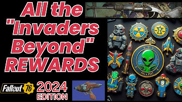 ALL the Invaders from Beyond Event Reward drops & Rare stuff in Fallout 76 #fallout76