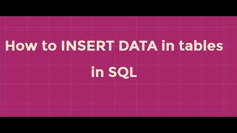 Insert Data Into Table--Microsoft SQL Server Management Studio