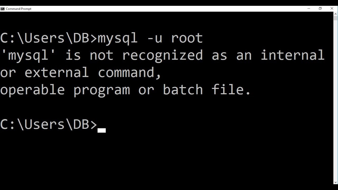 Internal command error. Is not recognized as an Internal or External Command, operable program or batch file.. Is not recognized as an Internal or External Command, operable program or batch file. Перевод. Not recognized. Is not recognized as an Internal or External Command, operable program or batch file. Желтый шрифт.