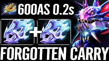 🔥 600AS 2x Moonshard SLARDAR 100% Forgotten Carry — MAX AS 100% Bash to Death Monster Dota 2 Pro