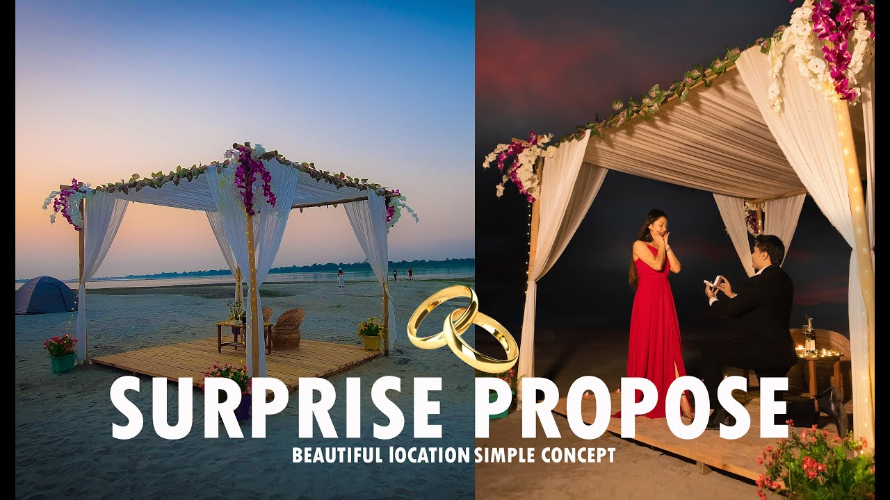 Proposing her at Dibru-Saikhowa " Om House Boat " Assam