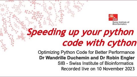 Optimizing Python Code for Better Performance – Speeding up your python code with cython (6 of 8)