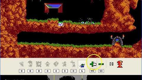 Lemmings Fun Level 1: Just dig!