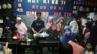 Demo Masak Nasi Goreng Ala Chef Yunizar saat Lomba masak 17 Agustusan rt09/01 Cipayung