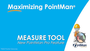 How to use the Measure tool in PointMan Pro.