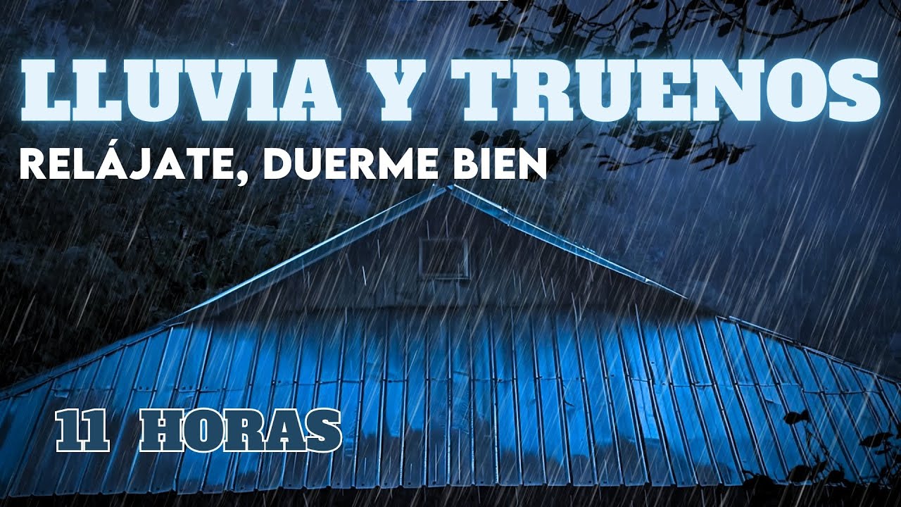 Sonido de Lluvia y Truenos para Dormir Profundamente - Lluvia Relajante ...