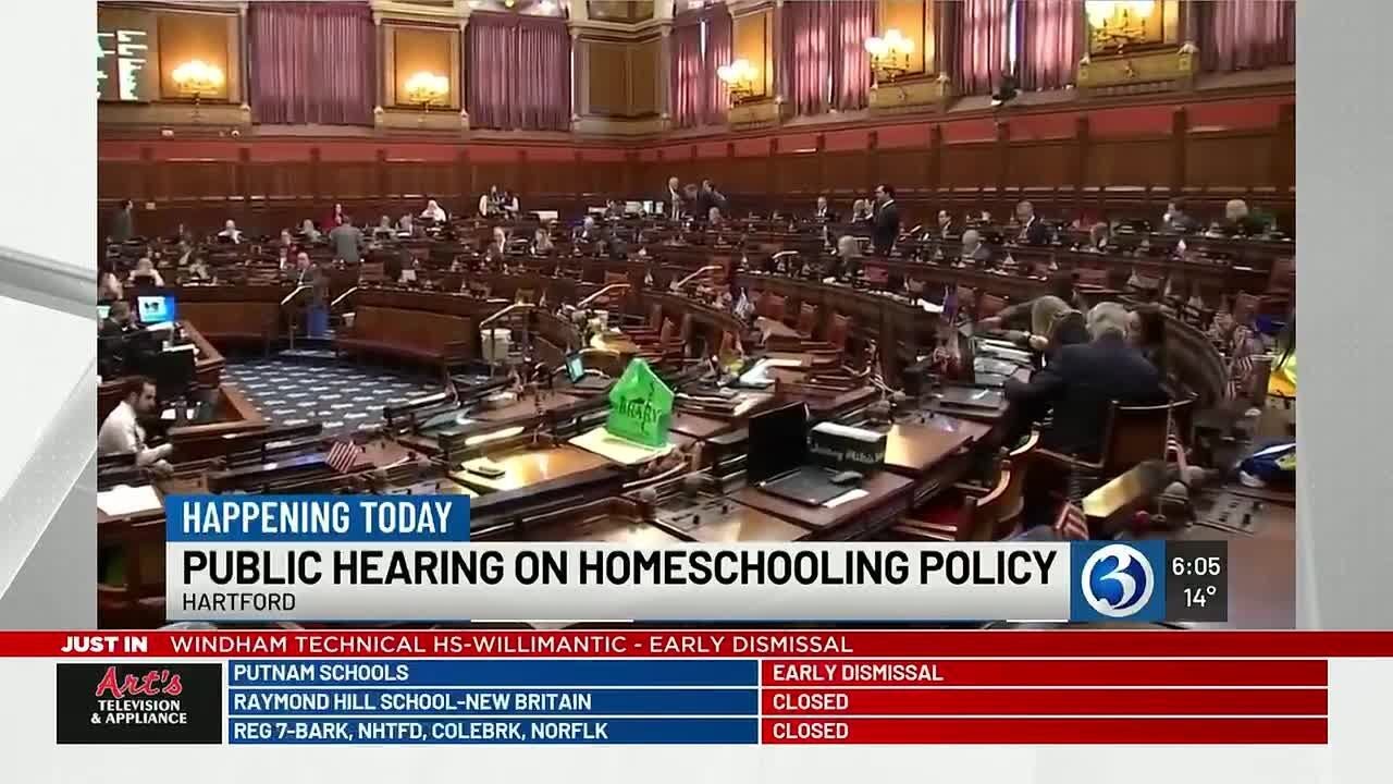 VIDEO: Public hearing today on Connecticut homeschooling policy