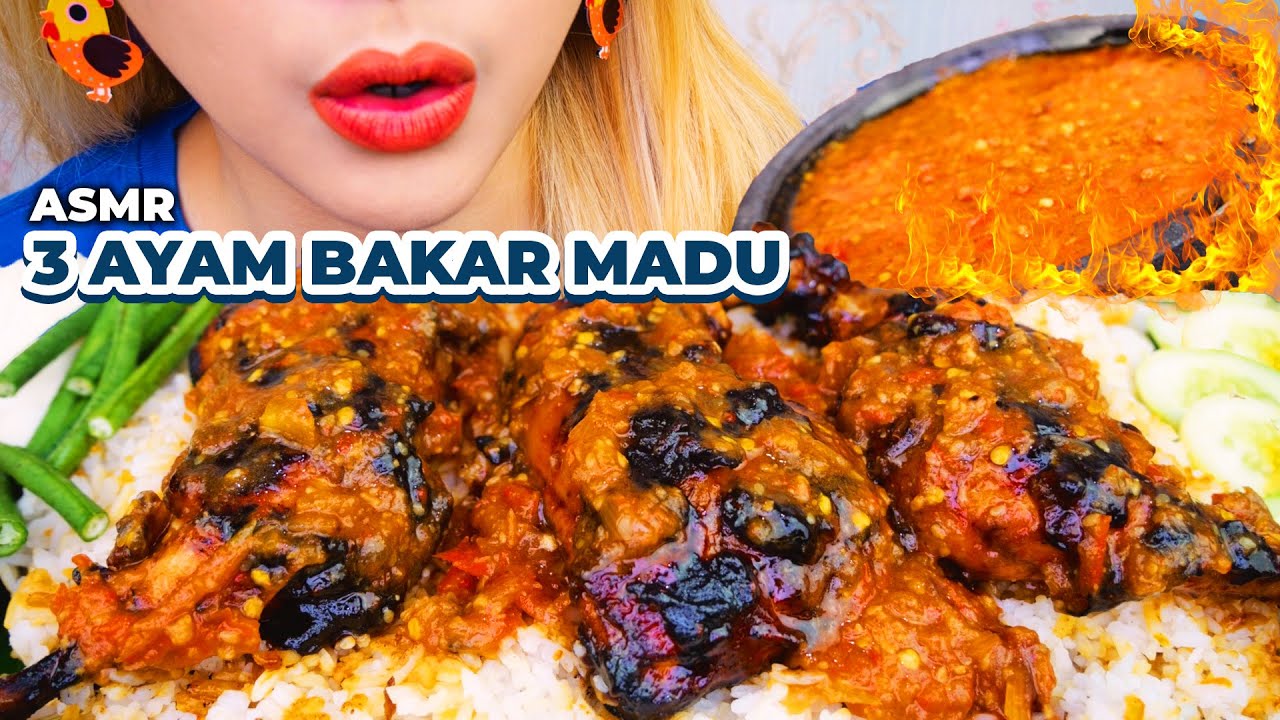 BUKA PUASA NGAMOK🤣 ASMR AYAM BAKARR MADU GUYUR SAMBEL SECOBEKK⁉️| ASMR Indonesia