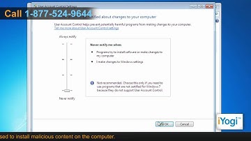 How to disable UAC in Windows® 7 from the Control Panel