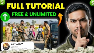 How to Make Perfect Ai Long Video FREE | Ai Se Long Video Kaise Banaye | BRT Army Full Tutorial screenshot 5