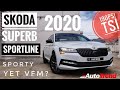2020 Skoda Superb Sportline in a walkaround video