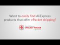 Easy AliExpress ePacket Finder chrome extension