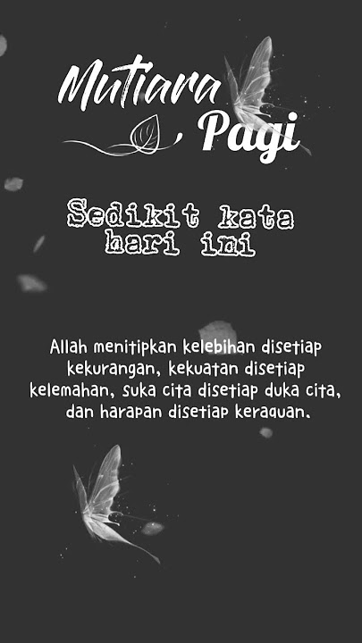 MUTIARA PAGI...| Kutipan Kata Bijak motivasi Hidup #katamutiara  #kutipankata #shorts