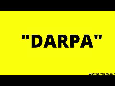 Video: Qual è la forma completa di darpa?