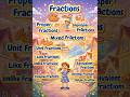 Fractions!🍕Learn All Types of Fractions in One Story #fractions  #mathshorts #learnmath #mathforkids