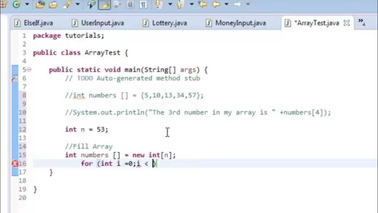 Java tutorial 9: Intro to Arrays - YouTube