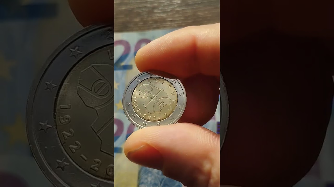 Circulating commemorative coin 2 Euro Basketball in Lithuania