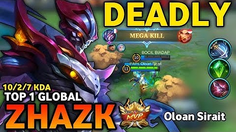 ZHASK BEST BUILD 2022 | TOP 1 GLOBAL ZHASK GAMEPLAY | MOBILE LEGENDS✓