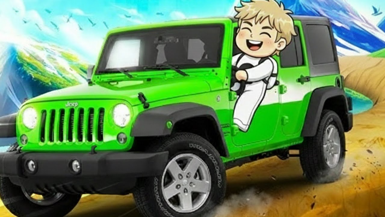 Offroading using my JEEP WRANGLER in Roblox