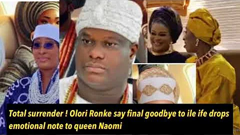 Olori Ronke says final good bye,set to end marriage with ooni of ife,as she pens emotional note