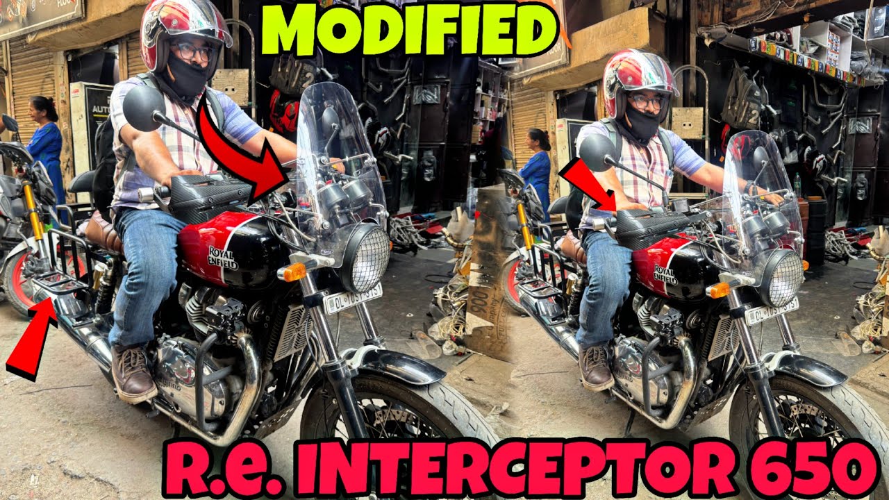 Royal Enfield INTERCEPTOR 650 Touring Ready Modification | Fog Lamp ...