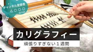 【カリグラフィー】頑張りすぎない手書き１週間計画｜カリグラフィーの世界がわかる４０００名様突破記念動画｜はまね先生伝授〈＃249〉