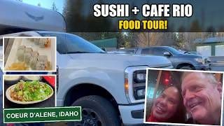 Sushi & Cafe Rio Food Tour in Coeur d'Alene Idaho | Kroc Center Visit