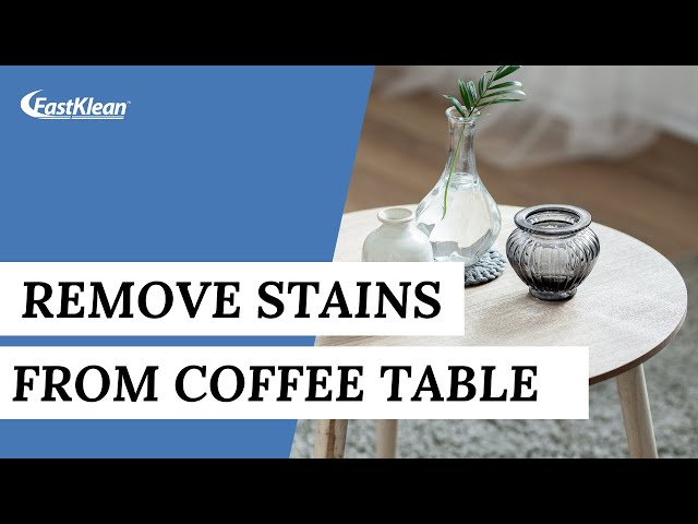 How To REMOVE STAINS From A Coffee Table | Cleaning Tips #short