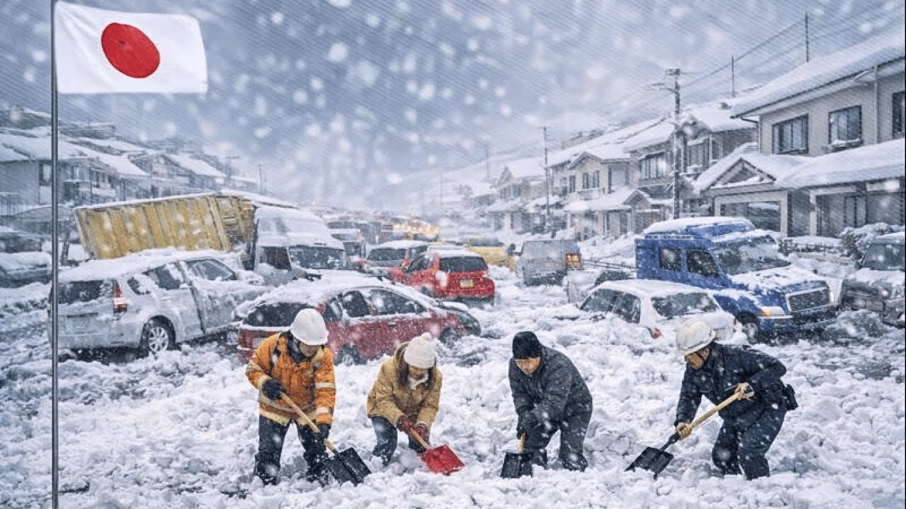 CHAOS in Japan! Extreme 2.5 Meters of Snow Paralyzes Hokkaido and Grounds All Flights