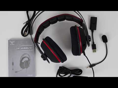 ASUS TUF GAMING H7 7.1-Gaming-Headset Testaufnahme