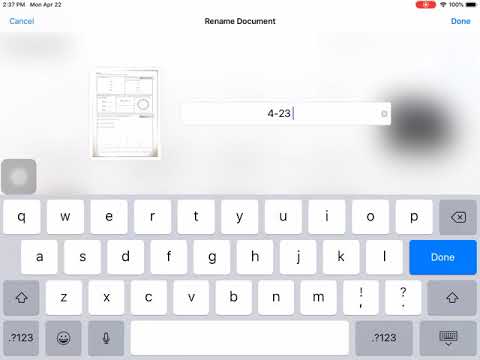 Use the Notes App on the iPad to Scan documents