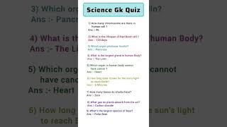 Most Important Science GK Questions | Science Quiz in English/Hindi 📚#ScienceGK#BiologyGK #Education