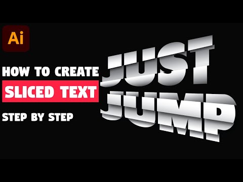 SLICED TEXT EFFECT | Adobe Illustrator Tutorial (Easy to Make!)