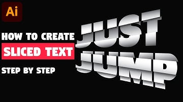 SLICED TEXT EFFECT | Adobe Illustrator Tutorial (Easy to Make!)