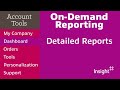 Insightcom ondemand reporting