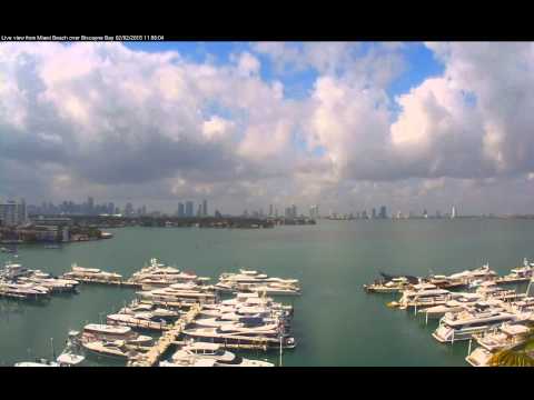 Miami 2-2-2015 from Moonset to Sunset