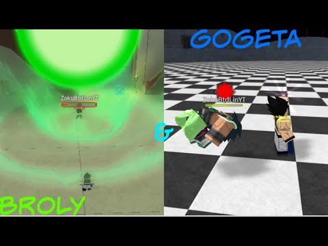 New Update Broly And Gogeta Broly Gogeta Showcase - izu roblox