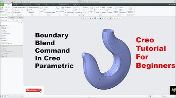 Boundary Blend command in creo parametric | Creo tutorial for beginners