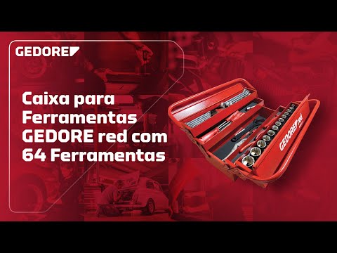 Caixa para Ferramentas GEDORE red com 64 Ferramentas – GEDORE red  ferramentas