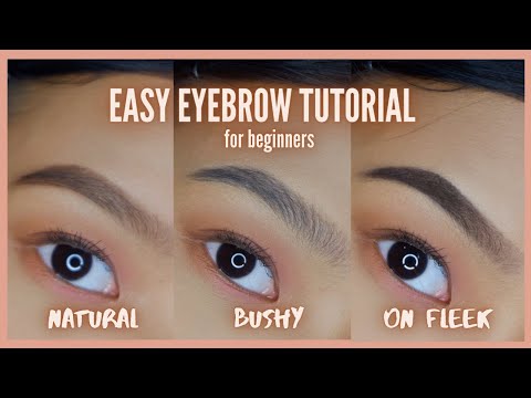 eyebrow tutorial - natural, bushy, and on fleek brows - beginner friendly - Philippines - YouTube
