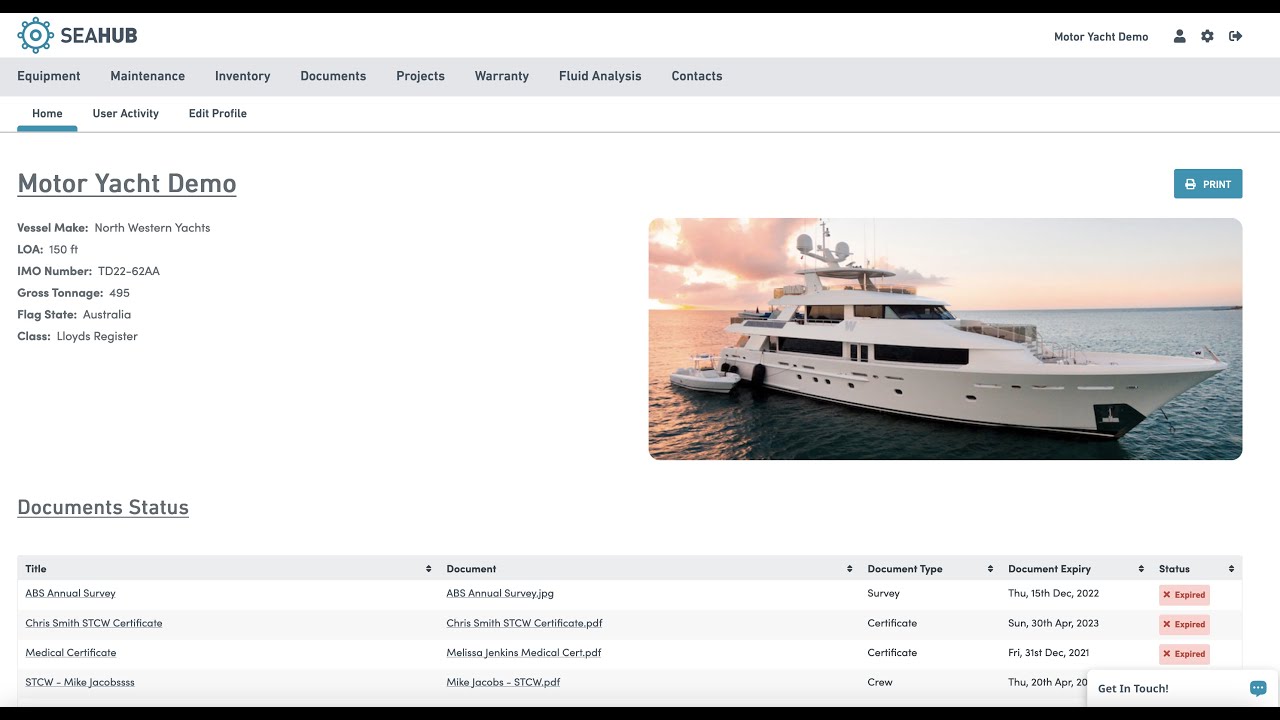 Seahub Yacht Maintenance Software Walk through Video - YouTube