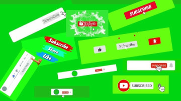 Top 10 Green Screen Subscribe Button With Sound Effects || deegee tv