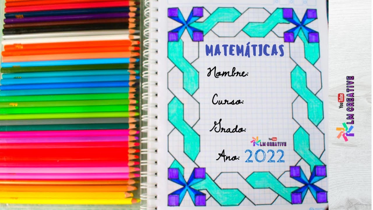 caratulas para cuadernos fáciles y bonitos 2022 / márgenes para caratulas -  thptnganamst.edu.vn